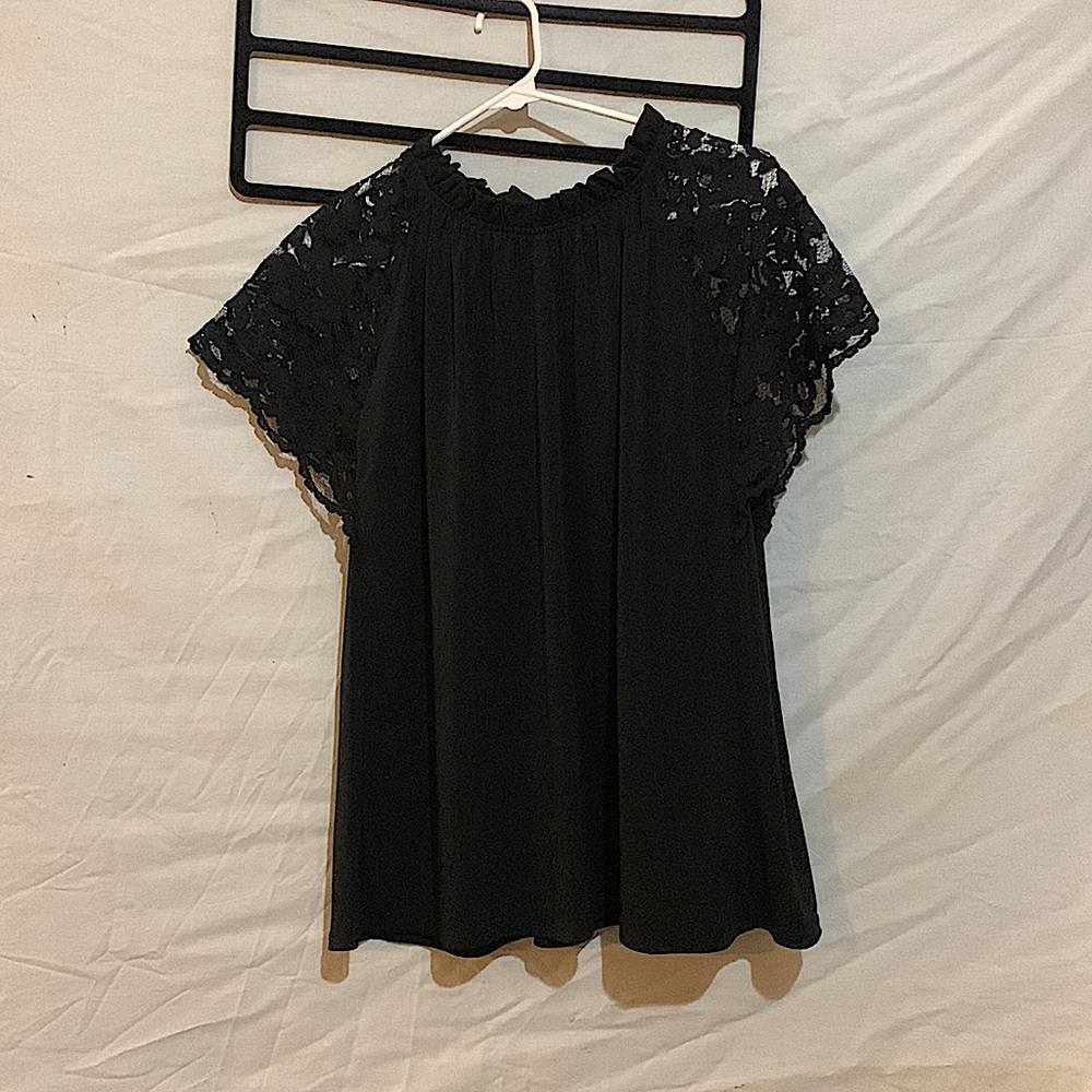 Worthington short sleeve top business or nightlife clubbing evening wear XXL .